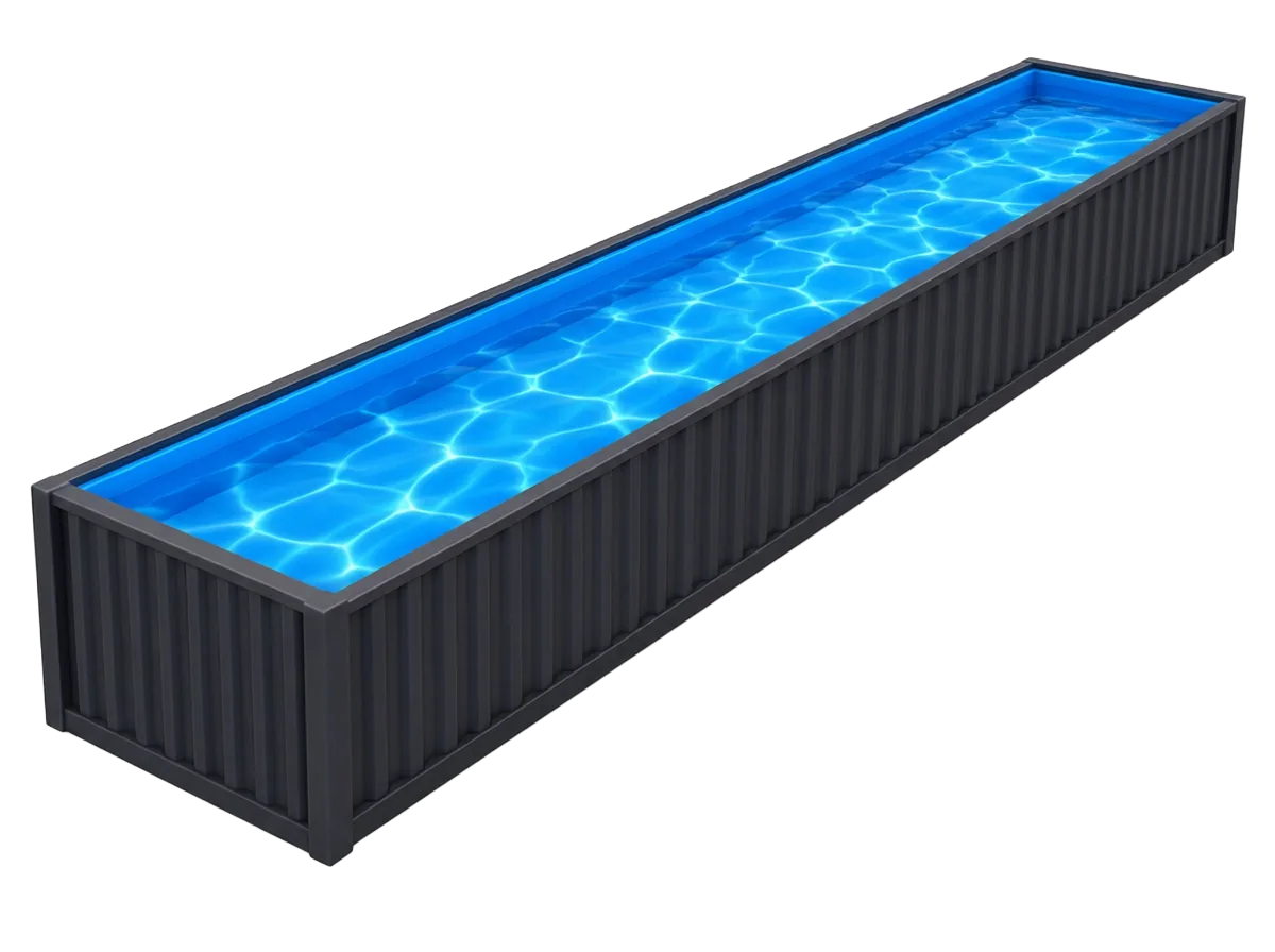 8' x 60' Container Pool